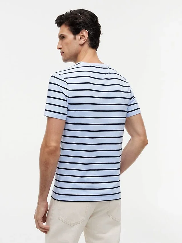 T-shirt en coton stretch à rayures extra-slim T-shirt en coton stretch à rayures extra-slim