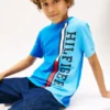T-shirt enfant à logo et blocs de couleur verticaux T-shirt enfant à logo et blocs de couleur verticaux