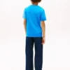 T-shirt enfant à logo et blocs de couleur verticaux T-shirt enfant à logo et blocs de couleur verticaux