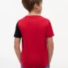 T-shirt enfant à logo et blocs de couleur verticaux T-shirt enfant à logo et blocs de couleur verticaux