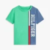 T-shirt enfant à logo et blocs de couleur verticaux T-shirt enfant à logo et blocs de couleur verticaux