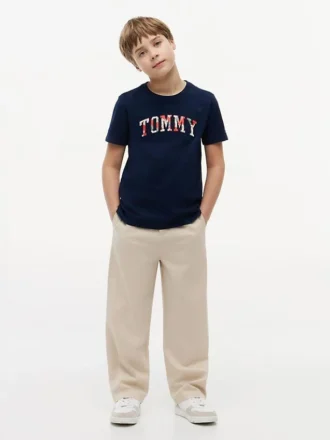 T-shirt enfant à motif floral et logo Tommy