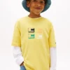T-shirt enfant à motif graphique et logo 3D T-shirt enfant à motif graphique et logo 3D