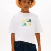 T-shirt enfant à motif graphique et logo 3D T-shirt enfant à motif graphique et logo 3D