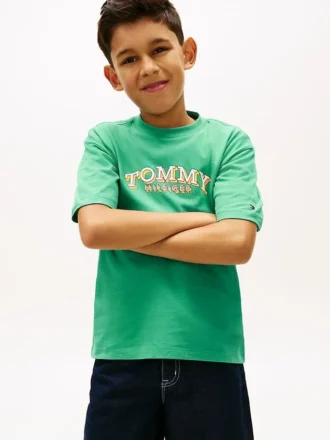 T-shirt enfant à motif graphique et logo 3D