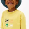 T-shirt enfant à motif graphique et logo 3D T-shirt enfant à motif graphique et logo 3D