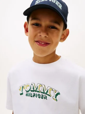T-shirt enfant à motif graphique et logo 3D