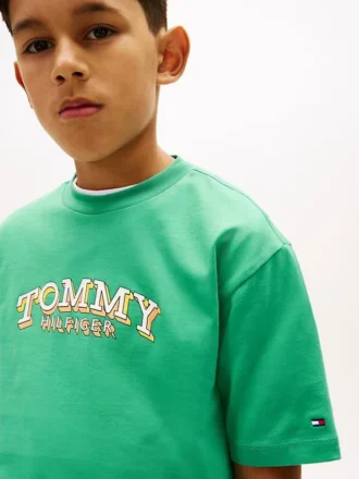 T-shirt enfant à motif graphique et logo 3D