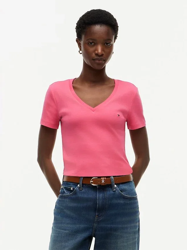 T-shirt Favorite à col en V T-shirt Favorite à col en V