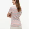 T-shirt Favorite à col en V et rayures
