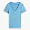 T-shirt Favorite à col en V et rayures T-shirt Favorite à col en V et rayures
