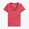 T-shirt Favorite à col en V rayé T-shirt Favorite à col en V rayé