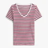 T-shirt Favorite à rayures et col en V T-shirt Favorite à rayures et col en V