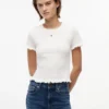 T-shirt froncé ajusté Tommy Jeans T-shirt froncé ajusté Tommy Jeans