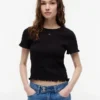 T-shirt froncé ajusté Tommy Jeans T-shirt froncé ajusté Tommy Jeans
