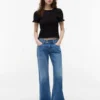 T-shirt froncé ajusté Tommy Jeans T-shirt froncé ajusté Tommy Jeans