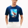 T-shirt Hilfiger à imprimé photo de voile T-shirt Hilfiger à imprimé photo de voile