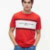 T-shirt Hilfiger à logo et rayures