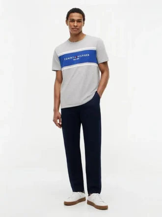T-shirt Hilfiger à logo et rayures