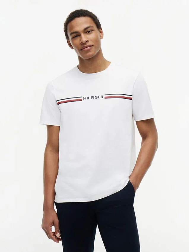 T-shirt Hilfiger Signature Stripe Logo T-shirt Hilfiger Signature Stripe Logo