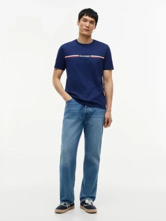 T-shirt Hilfiger Signature Stripe Logo