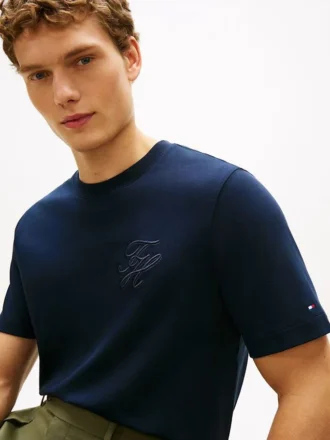 T-shirt Interlock à monogramme script T-shirt Interlock à monogramme script