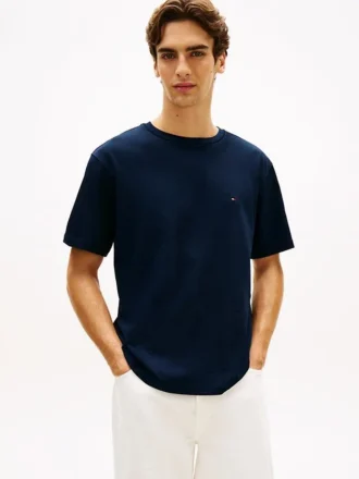 T-shirt à logo drapeau dans le dos, coupe décontractée