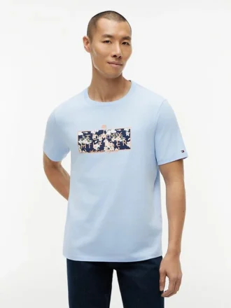 T-shirt à logo floral tropical