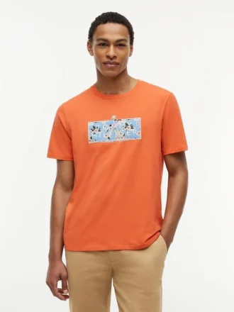T-shirt à logo floral tropical