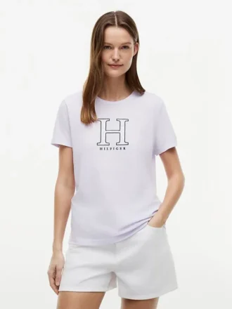 T-shirt à logo H floral