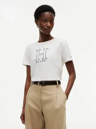 T-shirt à logo H floral