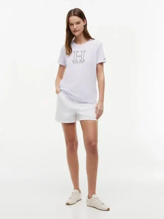 T-shirt à logo H floral