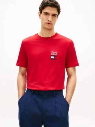 T-shirt à logo superposé