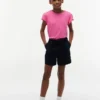 T-shirt à manches bordées de dentelle pour enfants
