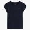 T-shirt à manches bordées de dentelle pour enfants