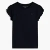 T-shirt à manches bordées de dentelle pour enfants