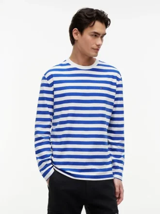 T-shirt à manches longues rayé Tommy Jeans