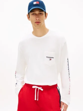 T-shirt à manches longues Tommy Jeans avec logo LA