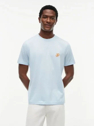 T-shirt à monogramme brodé