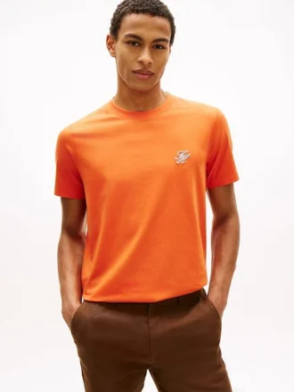 T-shirt à monogramme brodé
