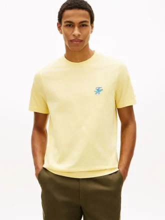 T-shirt à monogramme brodé