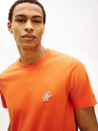 T-shirt à monogramme brodé