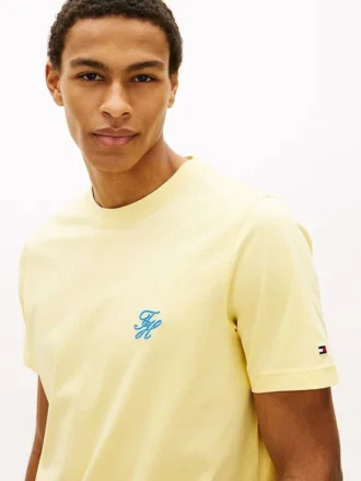 T-shirt à monogramme brodé