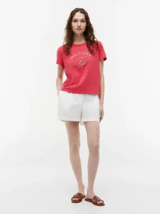 T-shirt à monogramme en vichy