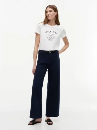 T-shirt à monogramme en vichy