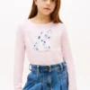 T-shirt à monogramme floral pour enfants T-shirt à monogramme floral pour enfants