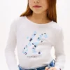 T-shirt à monogramme floral pour enfants T-shirt à monogramme floral pour enfants
