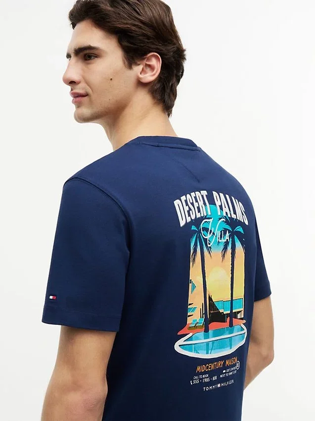 T-shirt à motif Desert Palm dans le dos T-shirt à motif Desert Palm dans le dos