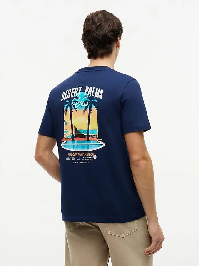 T-shirt à motif Desert Palm dans le dos T-shirt à motif Desert Palm dans le dos