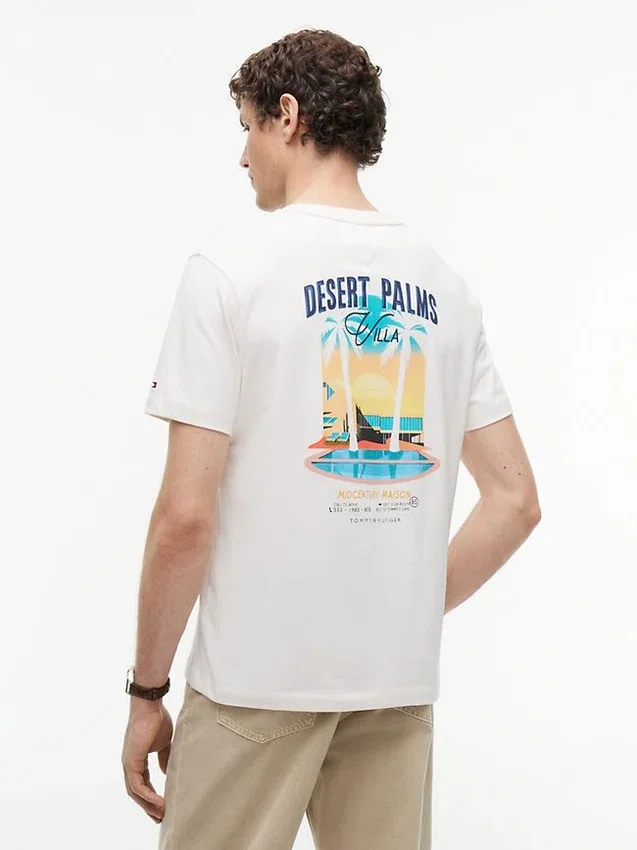 T-shirt à motif Desert Palm dans le dos T-shirt à motif Desert Palm dans le dos